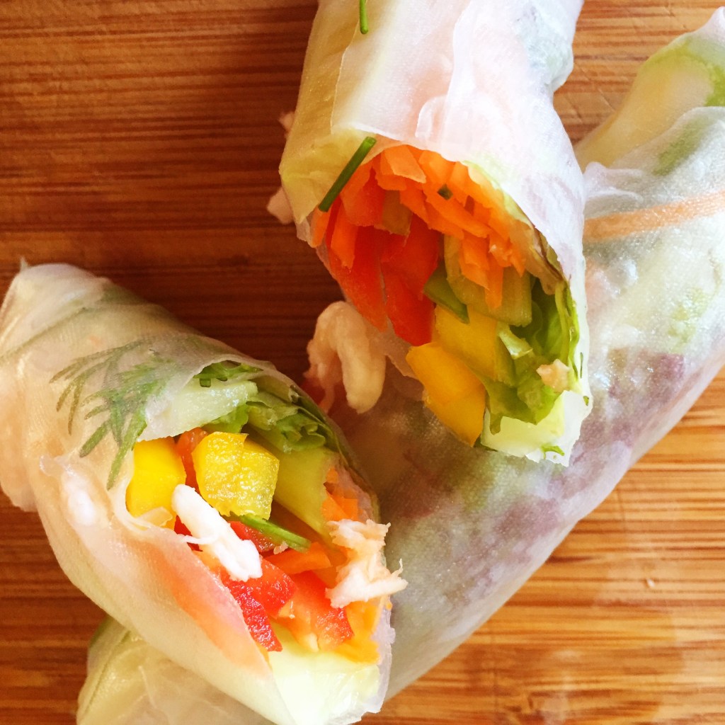 lunchtime ~ salad&nbsp;rolls
