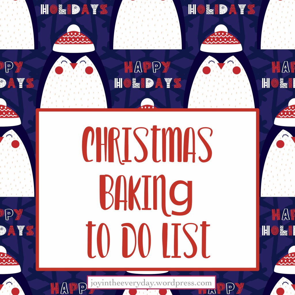 taste of christmas ~ baking to-do&nbsp;list