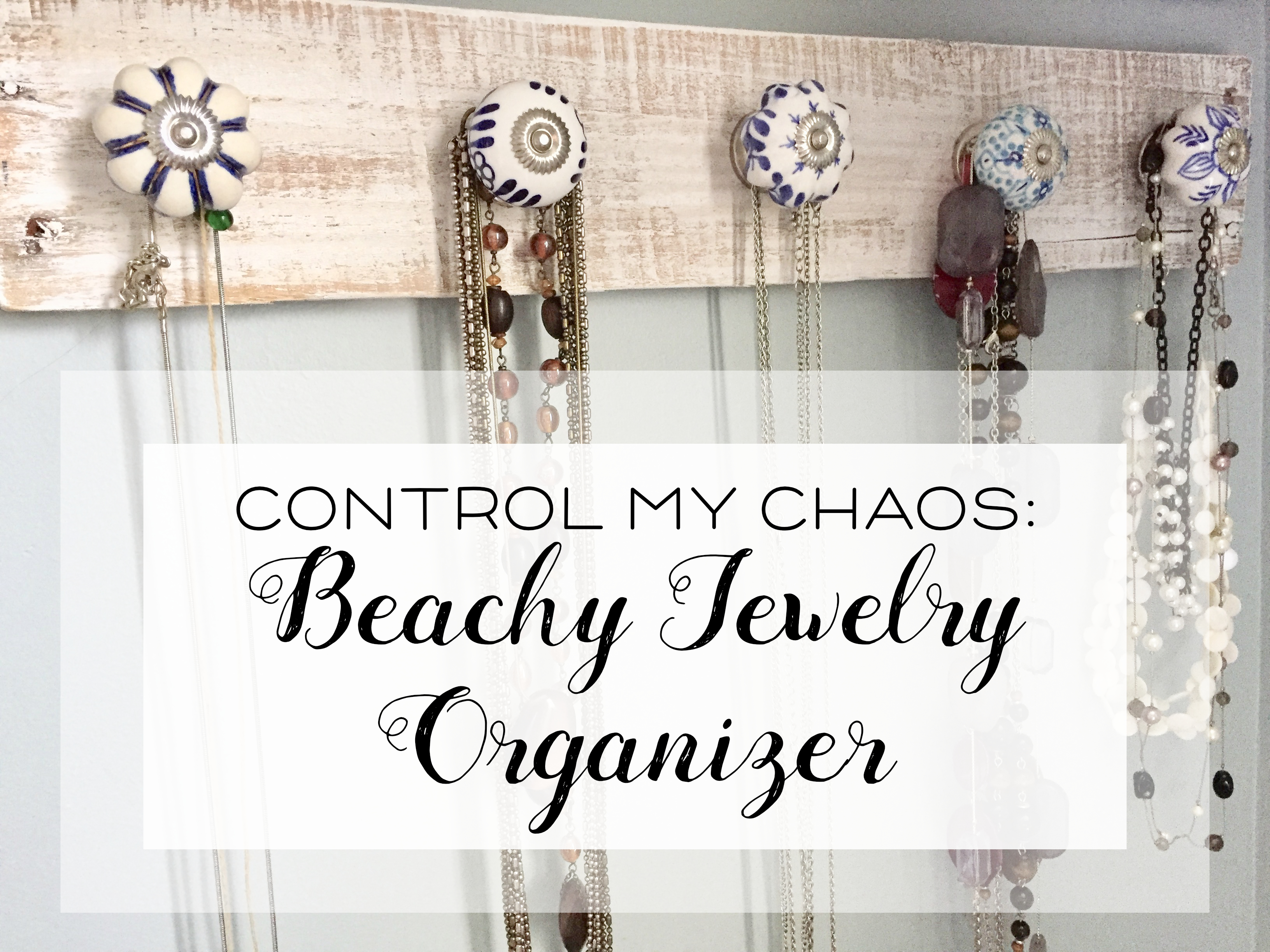 beachy jewelry organizer